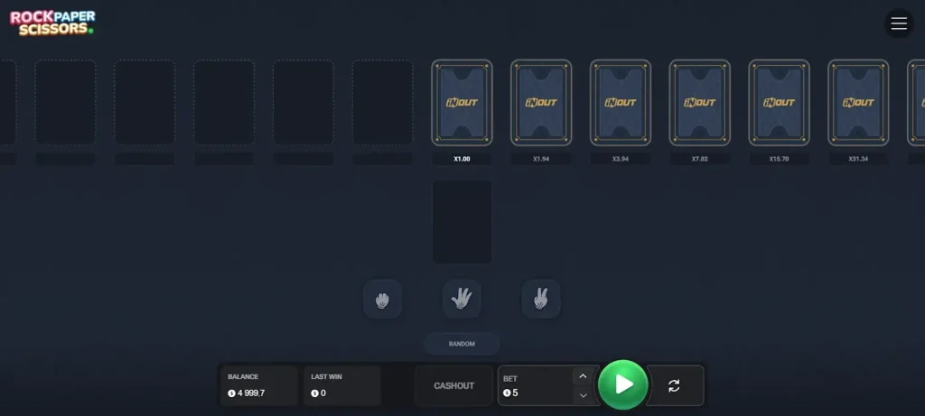 Rock Paper Scissors Inout Games